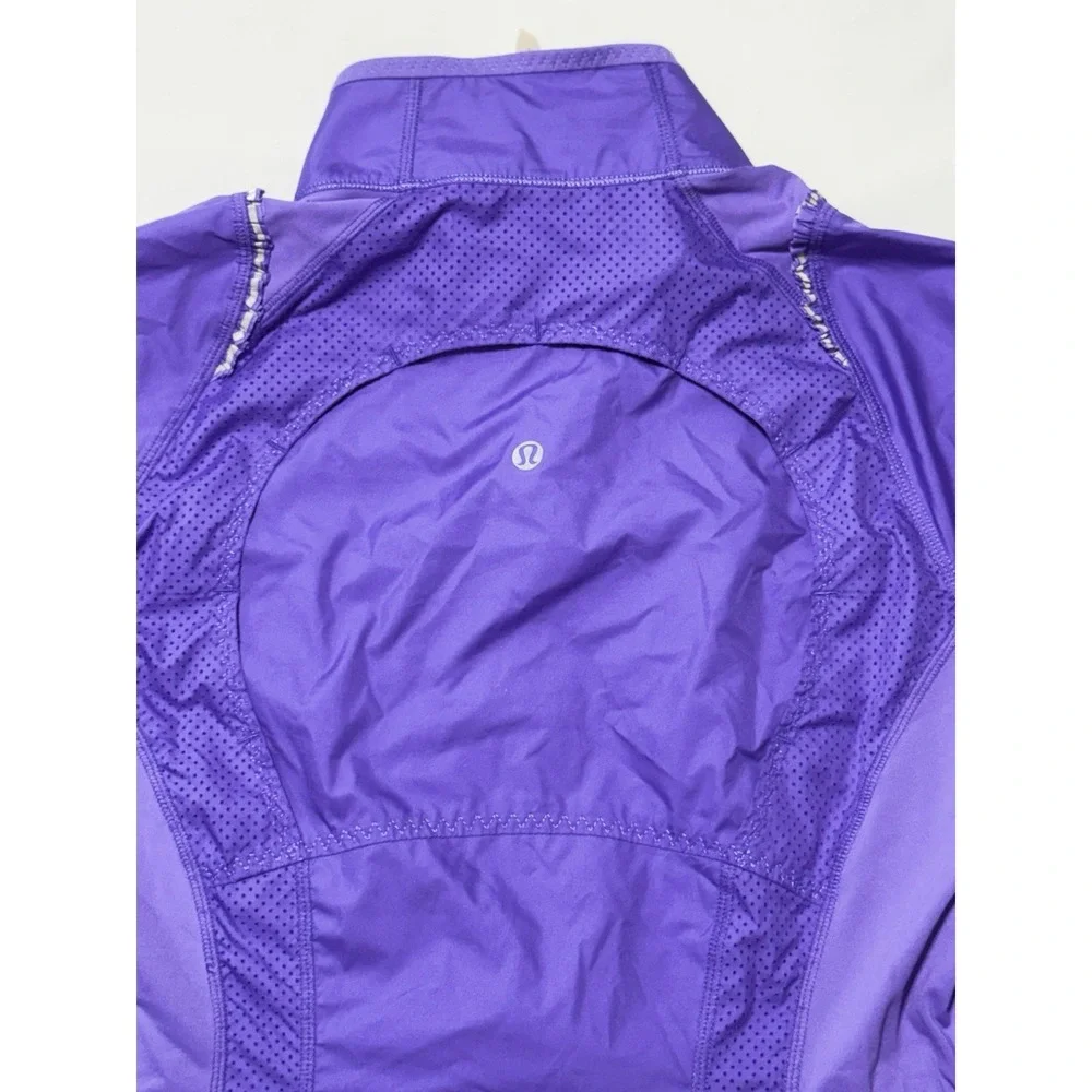 Lululemon Athletica Women's Purple Full Zip Track Jacket, Size 8